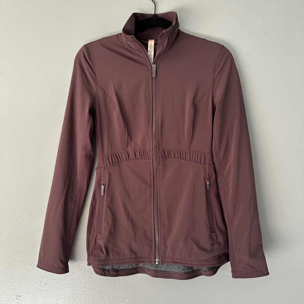 Lululemon Round-Trip Full Zip Jacket Wine Purple‎ SZ 4